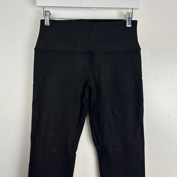 ALO YOGA High Waist AIrbrush Legging in Black Glossy Size Medium - Picture 3 of 7